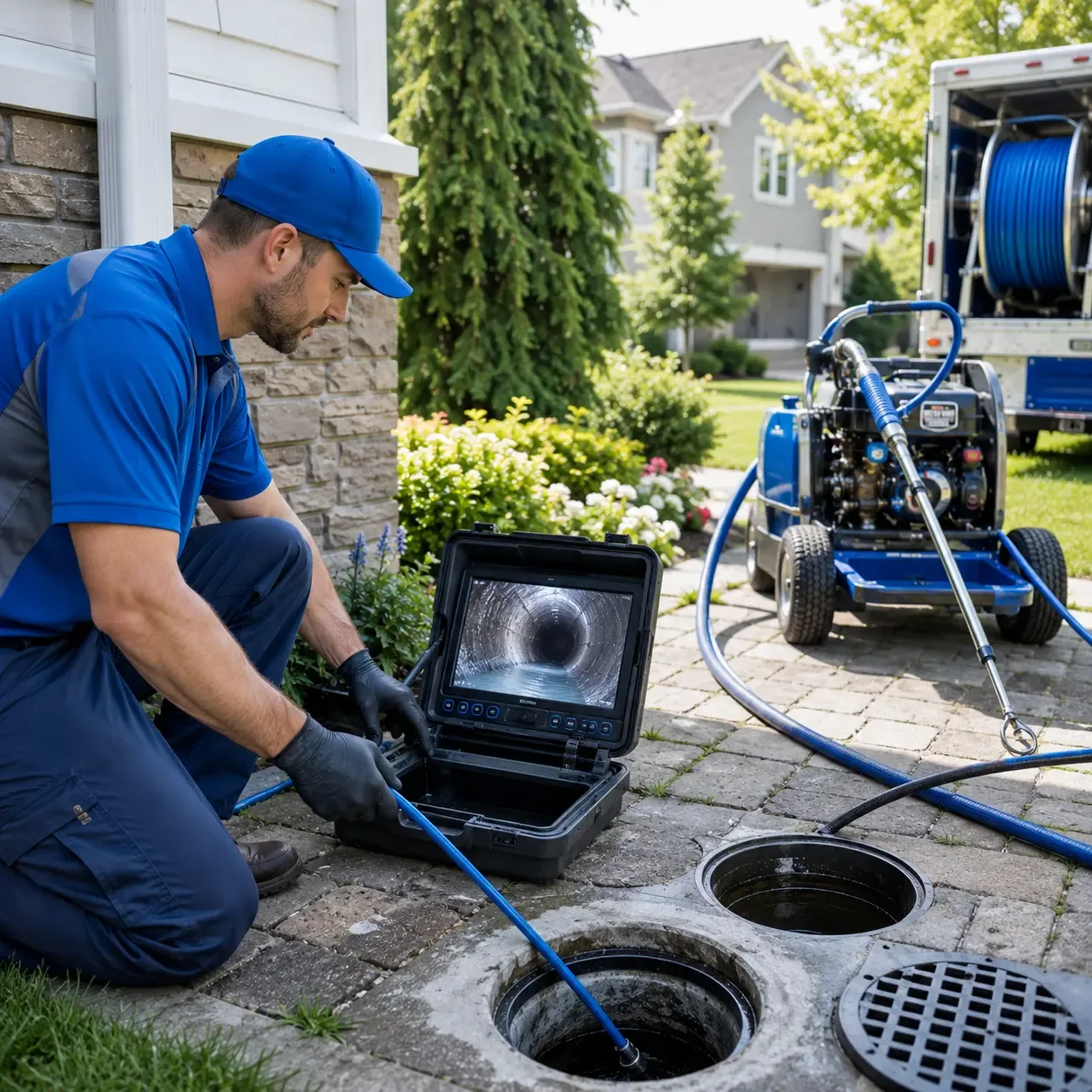 Outdoor drain cleaning professionals serving Harper, TX