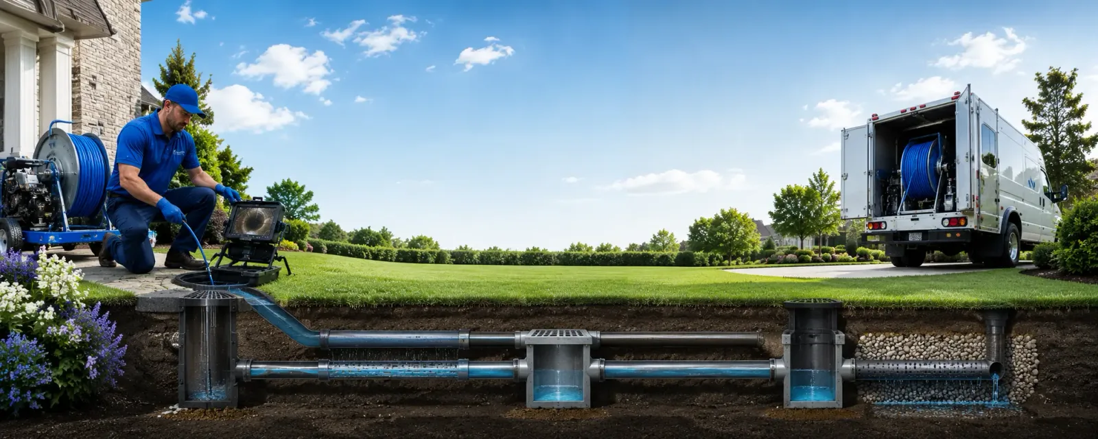 Outdoor drain cleaning information for Harper, TX